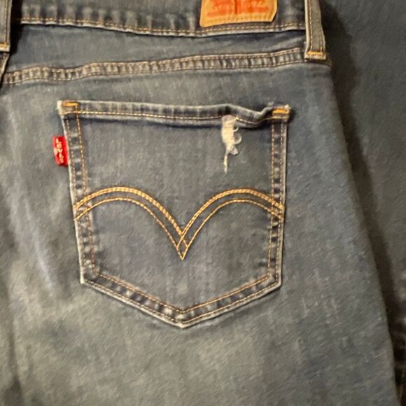 Levi’s 524 Too Super-low Womens Deconstructed Jeans - Picture 9 of 13